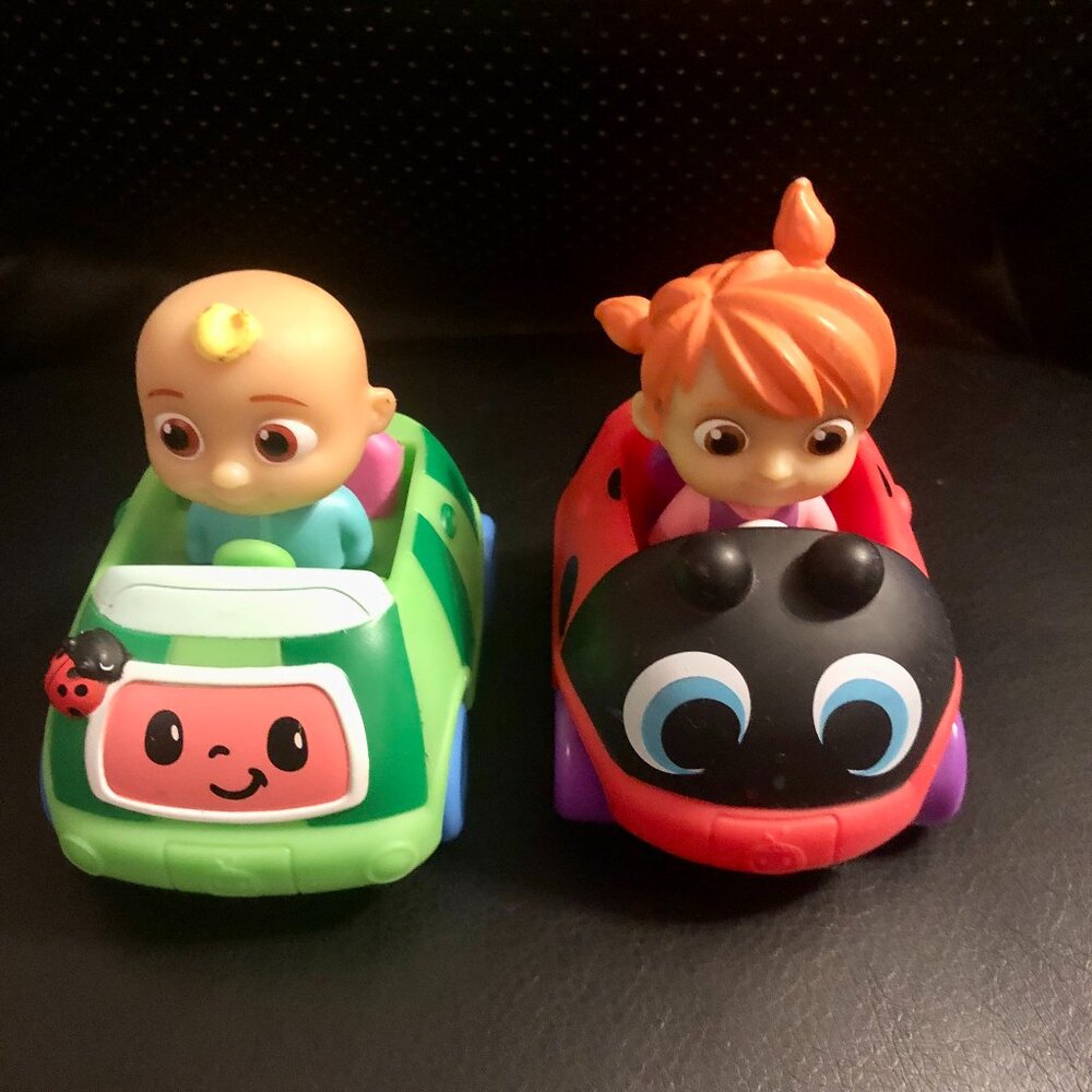 Jazwares CoComelon Mini Vehicle Bundle | JJ & YoYo Cars